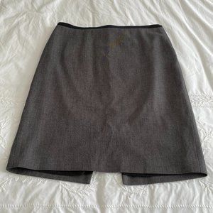 Elie Tahari Womens Blue Grey Check Stretch Lined Pencil Penelope Skirt